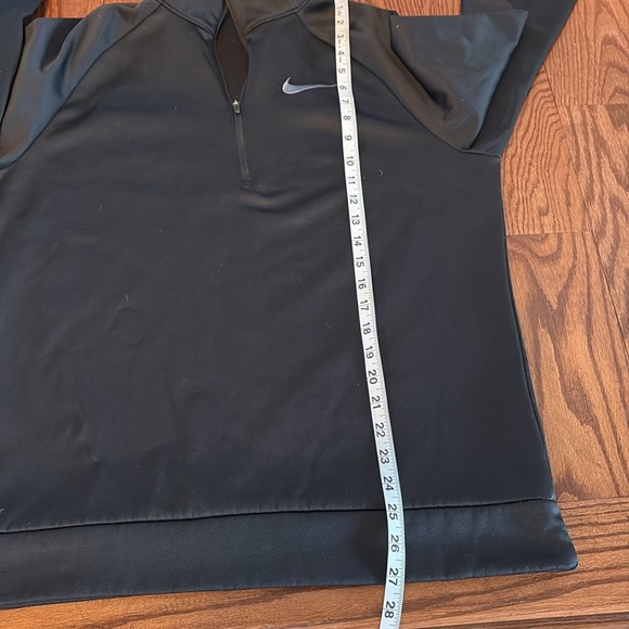 Nike men’s Thermal Black Quarter-Zip Pullover 1/4 zip mock neck poly warm Med - Picture 7 of 14